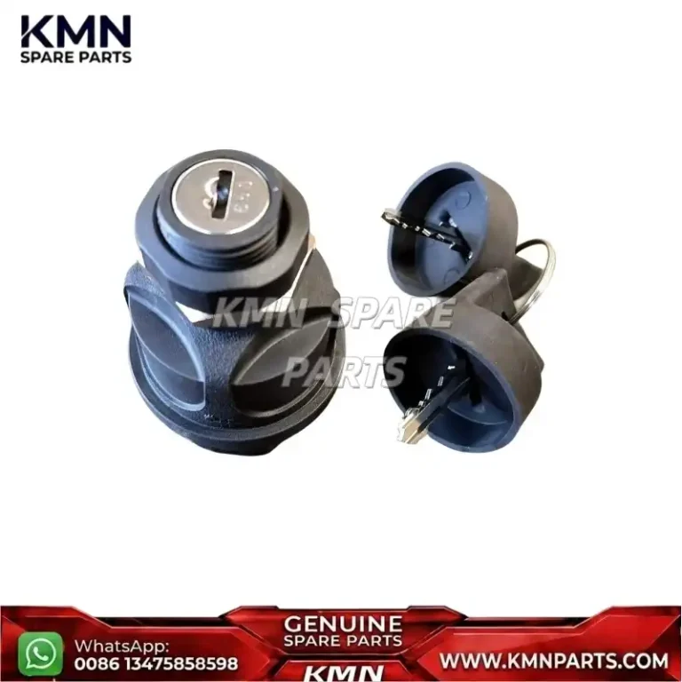 Copy with Rich Formatting (Keep Style) SANY 60218598 95060-24 Excavator Ignition Switch ●SANY 60218598 Ignition Switch Technical Support ●The 60218598 (Model 95060-24) Ignition Switch (点火开关 / 钥匙开关 / Замок зажигания / Interruptor de encendido) serves as the primary master key ignition and engine starting control unit on compatible SANY excavators, telehandlers, and construction machinery. ●Material number 60218598 is installed into the driver cab instrument panel or right side console. Featuring a 4-position rotary cylinder mechanism (OFF - ACC - ON/HEAT - START), it manages main battery power distribution, accessory circuit powering, diesel glow plug preheating, and starter motor relay engagement, ensuring reliable cold starts, robust anti-theft key locking, and stable electrical control under severe site vibration. ●Verify terminal pin wiring connections (3-wire / multi-pin), barrel mounting thread diameter, key matching profile, and voltage rating (12V / 24V DC) prior to order confirmation. ●SANY 60218598 Ignition Switch Specifications ●Component Name: Ignition Switch (点火开关 / 钥匙开关 / Key Starter Switch) ●Material Number: 60218598 ●Model / Spec: 95060-24 (4-Position Heavy-Duty Key Switch) ●Mounting Position: Operator Cabin Dashboard / Instrument Console ●Brand Compatibility: SANY ●System Application: Engine ignition starting, electrical circuit master control, and glow plug preheating Compatibility note: Cataloged in parts directories and parts manuals for SANY excavators and telehandlers (including SANY SY16C, SY16C1Y5L, SY16C3Y3W, SY50U, SY245, SY265, SY305, SY365 series excavators and STH series telehandlers operator cab electrical assemblies). Verify machine model and wiring diagram before ordering. ●SANY 60218598 Ignition Switch KMN Advantages Part-number matching for genuine SANY 60218598 (95060-24) cab ignition starter switch replacement. Application support for SANY excavators, telehandlers, and heavy construction equipment. Quality verification covering key lock barrel durability, electrical contact ampacity, internal spring return action, and dust-resistant sealing. Professional sourcing for SANY companion keys (60022654), rocker switches (60234510), working lights (60218608), and cab displays. Export-standard protective packaging and international logistics coordination. ●Contact Information ●E-mail: info@kmnparts.com ●Mobile Phone / WhatsApp: +86 1347 5858 598 ●Headquarter Address: No 51, Taiping Road, Qingdao City, CHINA ●Branch Office (SANY): Xuhai Road, Jiawang District, Xuzhou City, CHINA SANY 60218598 95060-24 Excavator Ignition Switch